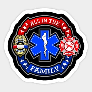 ALL IN THE FAMILY Sticker